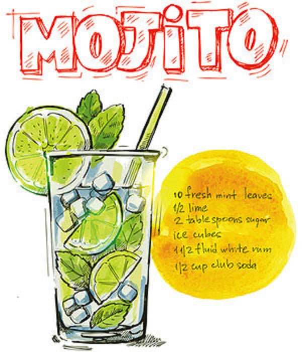 making authentic Mojito drinks